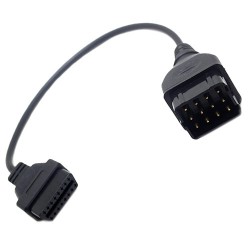 Перехідник OBD2 16pin мама на 12pin папа для ГАЗ, адаптер для автосканера диагностики авто