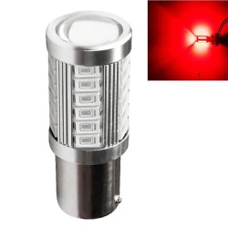 LED лампа 1156 BA15S P21W для авто с 33 SMD 5630 красного свечения в стоп-сигнал і габаритние огни