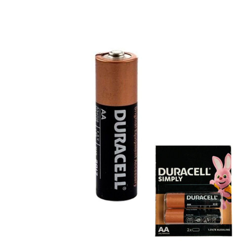 Батарейка AA LR6 Duracell Simply щелочна 1.5В долговечна алкалиновая для пультов, игрушек, техники