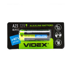 Батарейка Videx A23 12V 23A MS21 8LR932 алкалиновая 12В для пультов сигнализаций і електроники