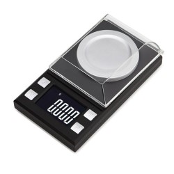 Ювелирние ваги 8028 до 50 г, 0.001 г, большой ЖК-дисплей, PCS-счет, тара, калибровка 50 г