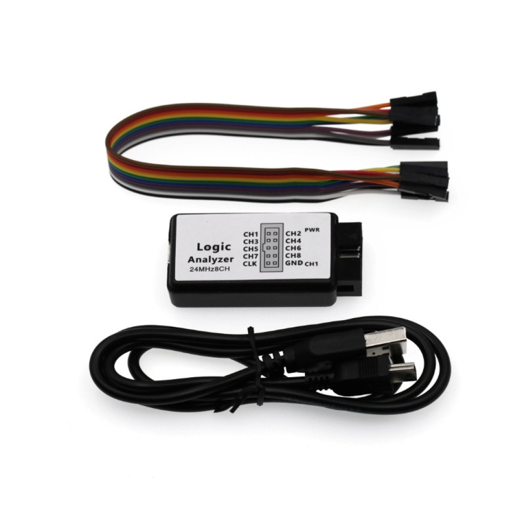 USB логический анализатор 24 МГц, 8-канальный, для MCU, ARM, PIC, тестирования цифровых схем