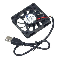 USB вентилятор Gdstime GDT6010S 60×60×11 мм 5В — кулер для охолодження електроники, ПК і пристроїв