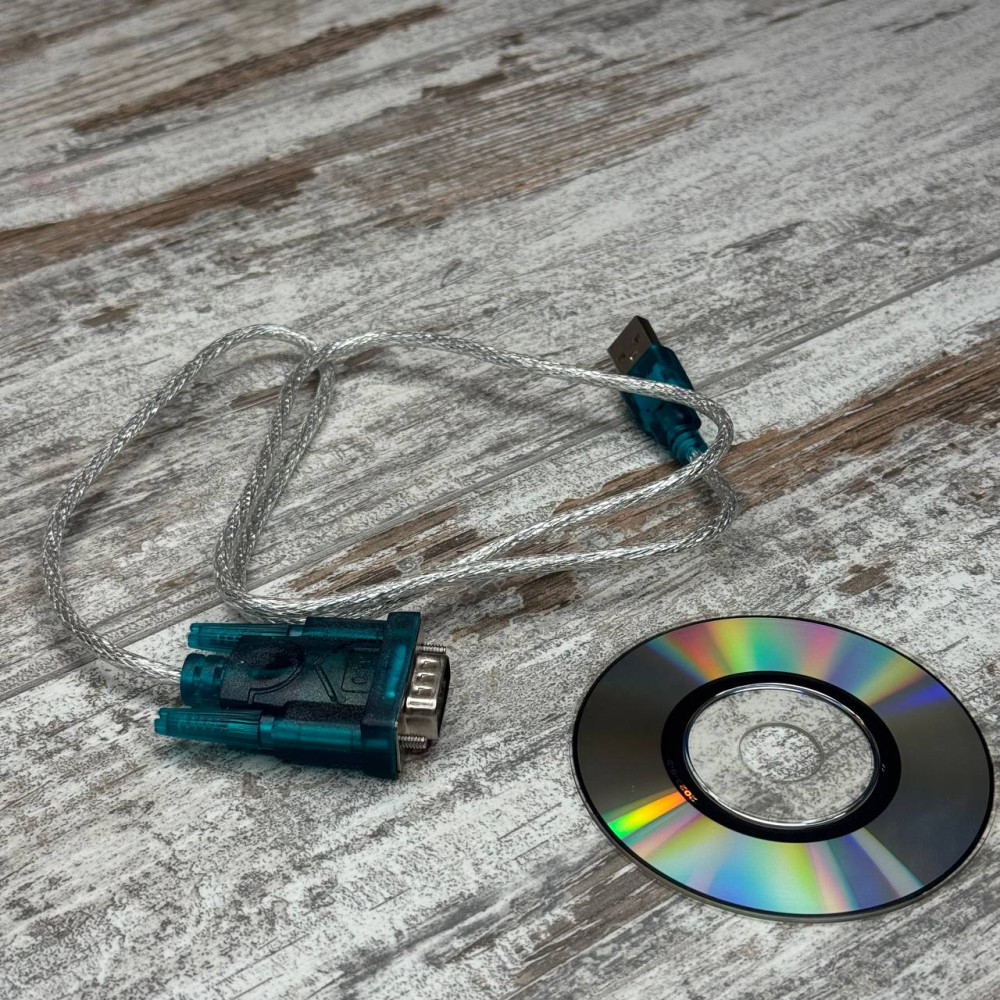 Кабель-перехідник USB на RS232 DB9 COM CH340, 0.8 м для подключения устаревших пристроїв, промишленной техники
