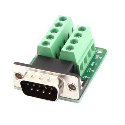 Перехідник RS232 DB9 COM-порт папа вилка на клеммники 9pin адаптер для подключения проводов
