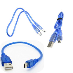 Кабель USB Miniusb 0.5м екранированний для Arduino смартфона зарядки і передачі данних