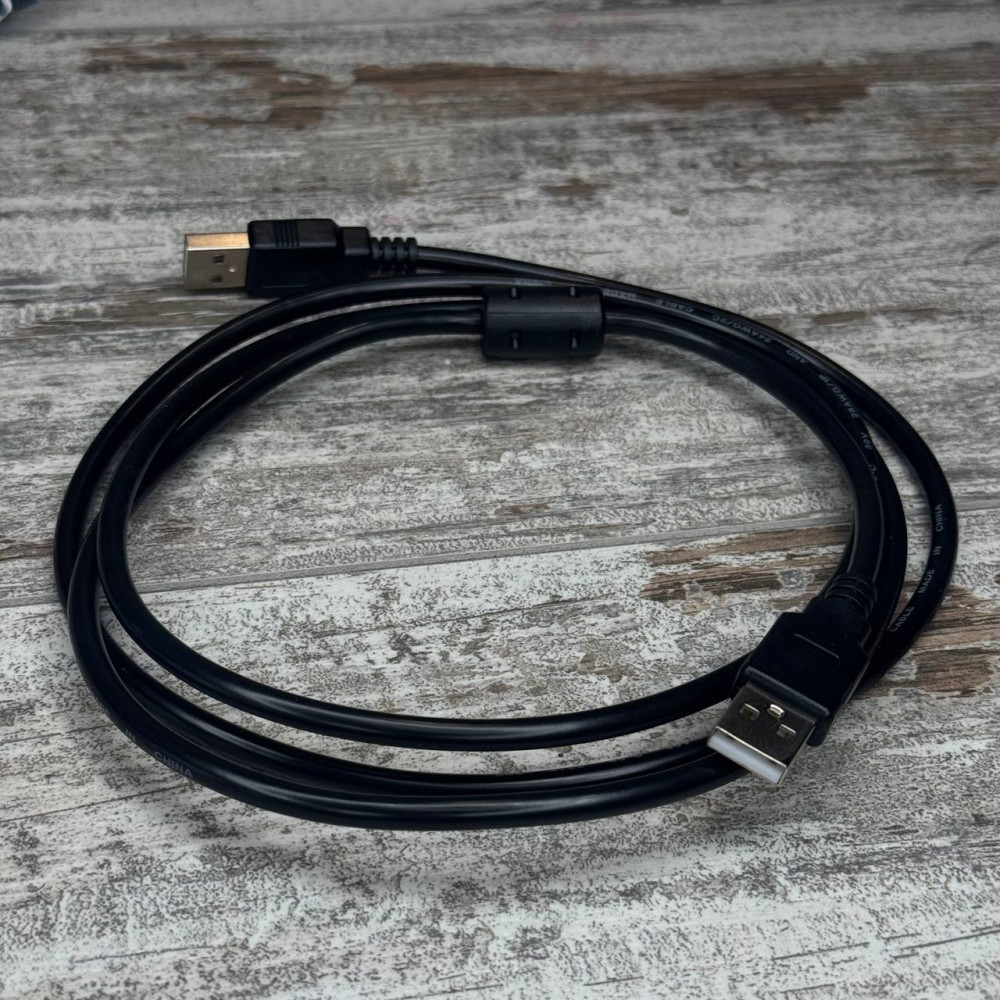 Кабель USB 2.0 AM - AM 1.5м для периферийних пристроїв с ферритовим кольцом