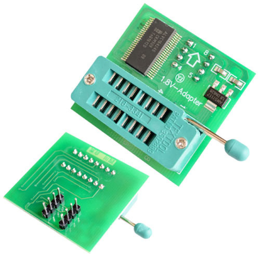 Аддаптер 1.8В ZIF панель SPI Flash SOP8 DIP8 для программатора TL866CS TL866A EZP2010