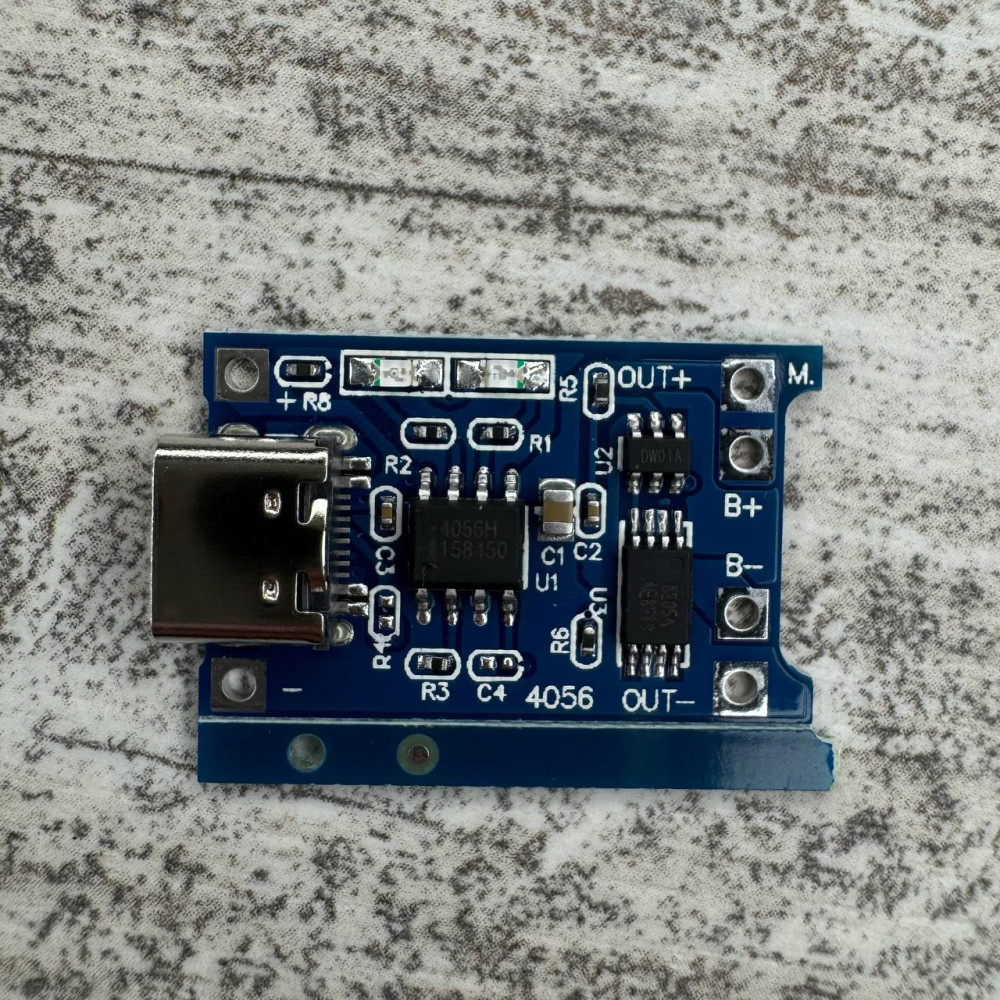 Модуль зарядки Li-ion батарей USB Type-C TP4056 X52136 с защитой