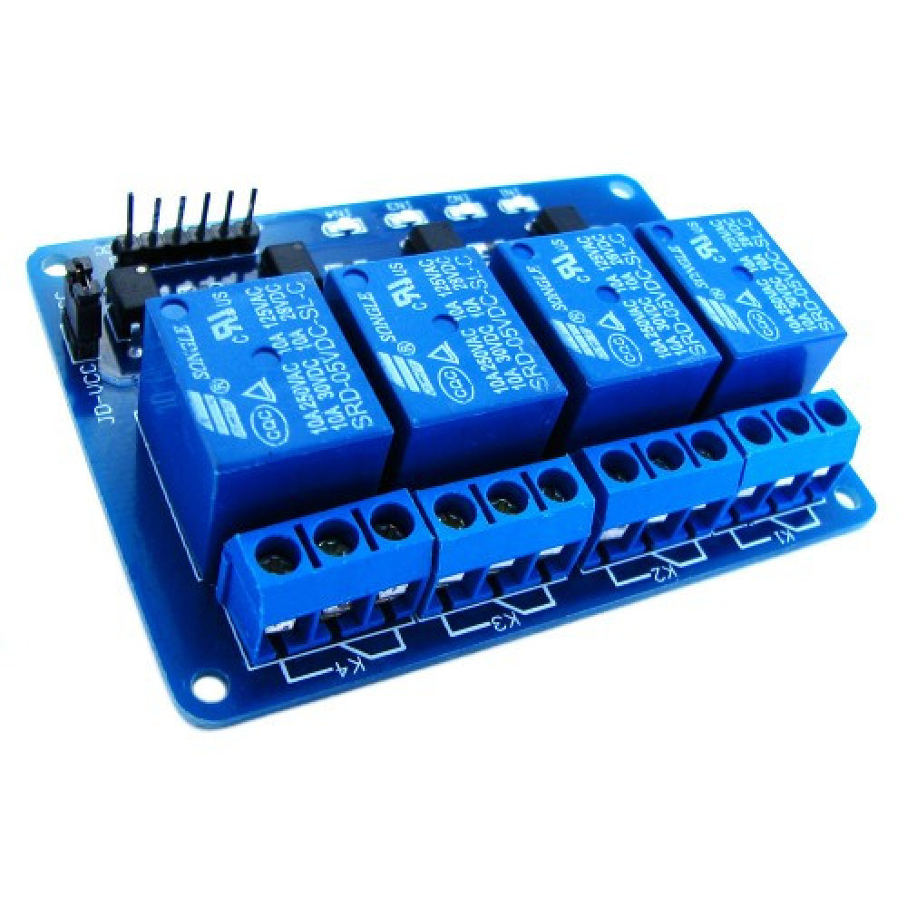 4-канальний модуль реле 5В надежне управление нагрузкой для Arduino, PIC, AVR і ARM