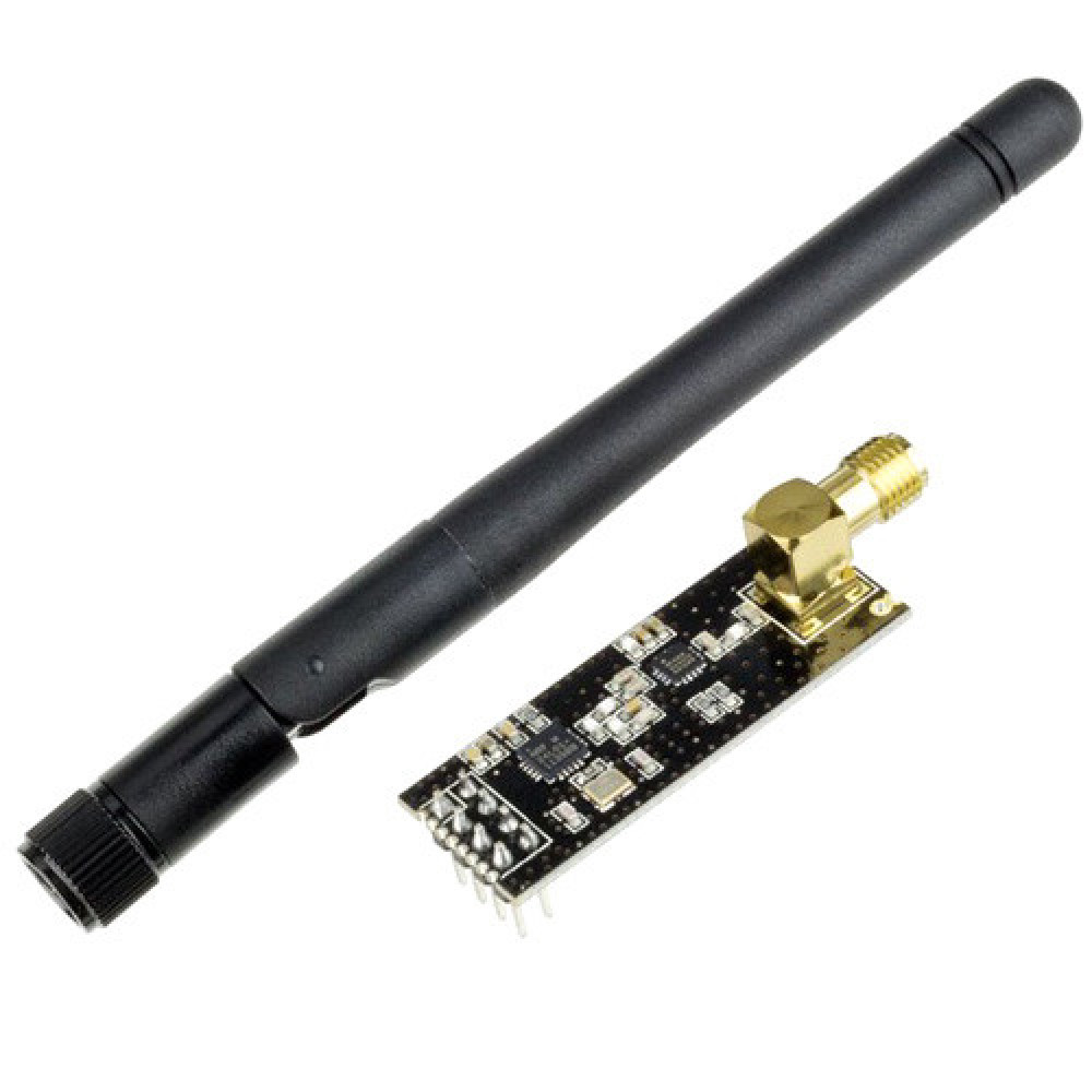 Радиомодуль NRF24L01+PA+LNA 2.4 Ггц с усилителем і антенной, дальность до 1000 м, для Arduino, PIC, STM32