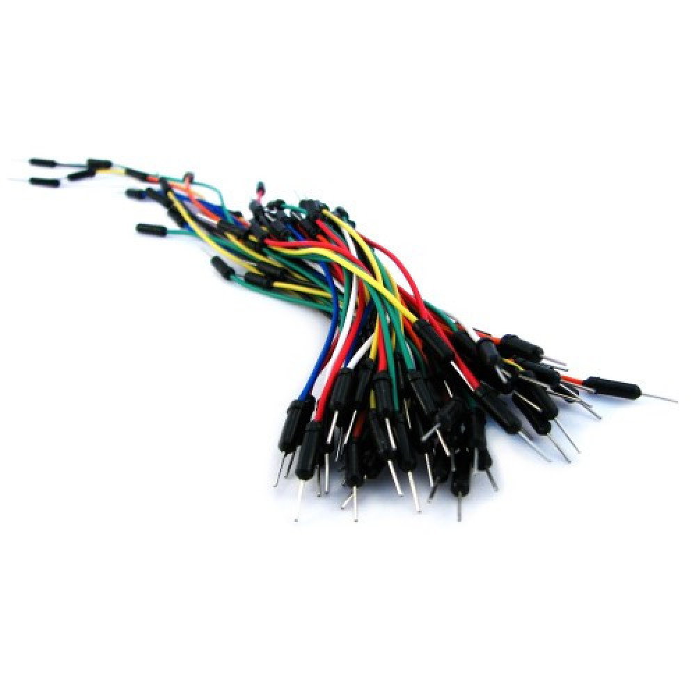 Набор из 65 проводников-джамперов для макетних плат комплект для бистрого монтажа електронних схем без пайки