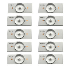 LED сегмент 3В для планки подсветки ЖК телевизора, 10 шт, світлодіоди для ремонту LED TV