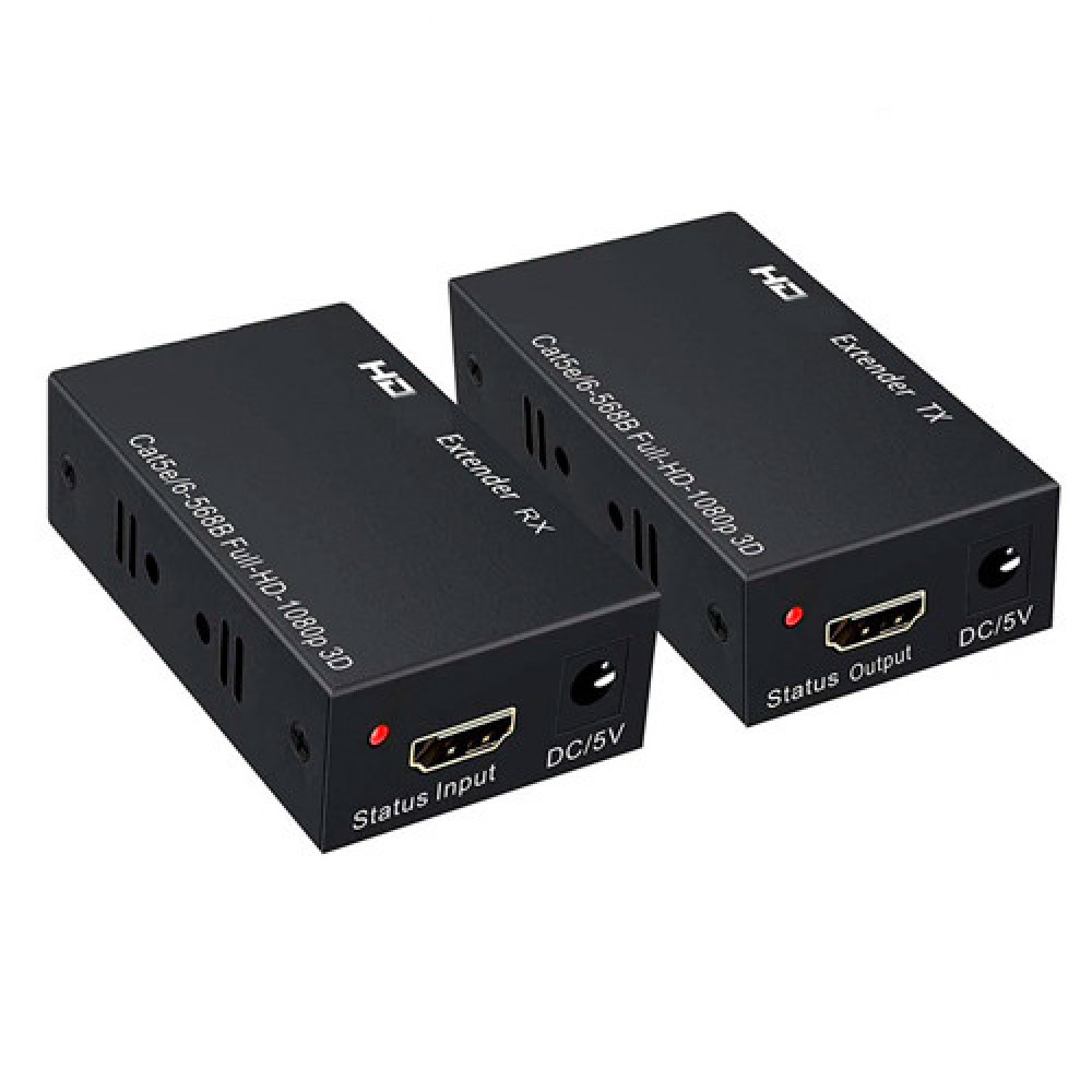 Активний HDMI удлинитель по витой паре предназначен для передачі видео і аудио сигналов на расстояние до 60 м