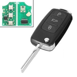 Автоключ с чипом ID48 1J0959753DA 3 кнопки для Volkswagen Seat Skoda дистанционний