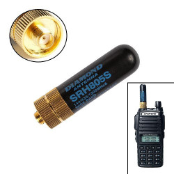 Антенна трехдиапазонная 144/430/1200МГц для раций BaoFeng, Kenwood SRH805S, усиленная