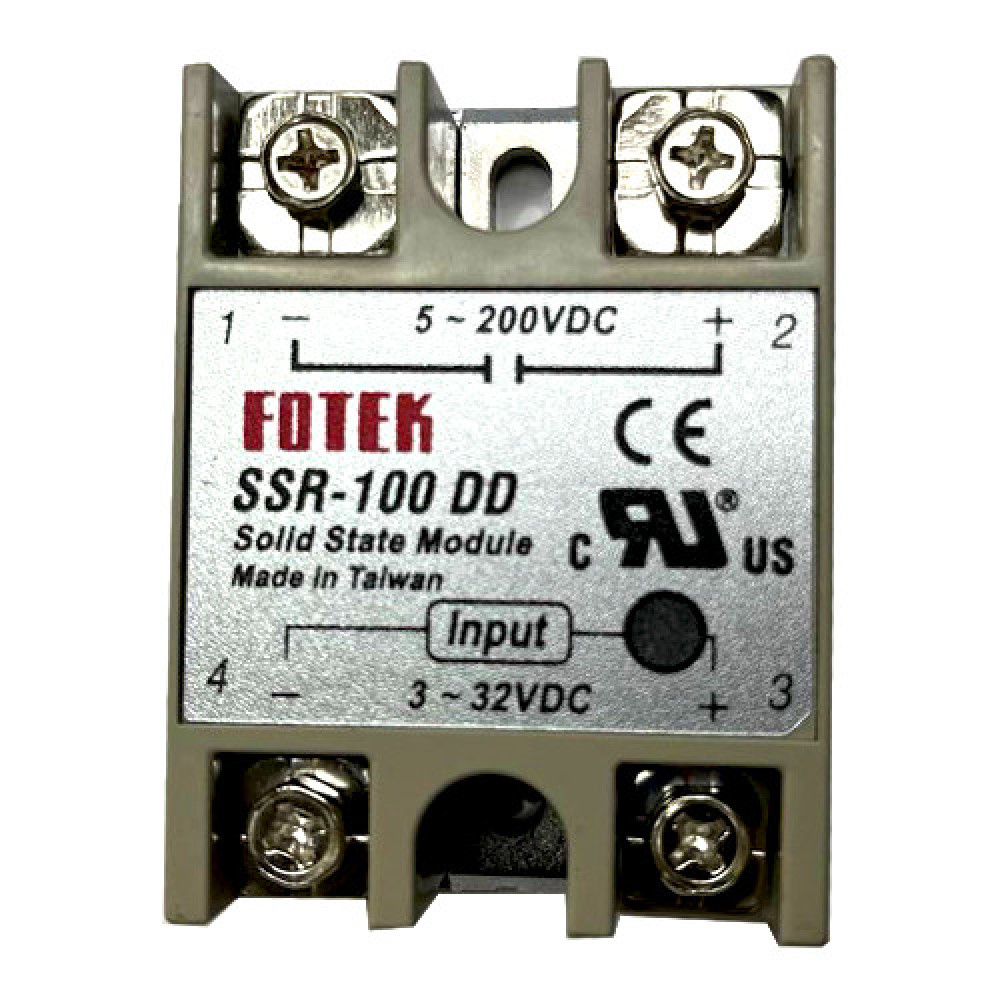Однофазное твердотельное реле SSR-100DD 100A DC-DC, промышленное силовое реле управления