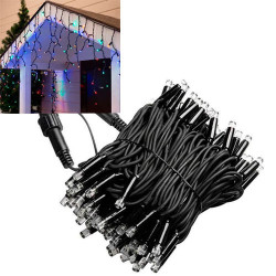 Гирлянда светодиодна новогодняя Бахрома 120 LED, цветна, 5м, улична, праздничне украшение