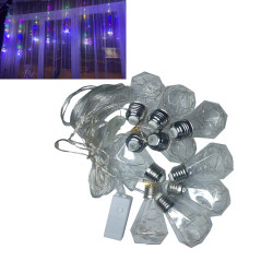 Гирлянда светодиодна новогодняя цветна 150 LED ламп, длина 3x1.5м, праздничне украшение