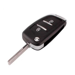 Викидной ключ Citroen с корпусом под чип 2 кнопки DKT0269, HU83, ниша CE0536