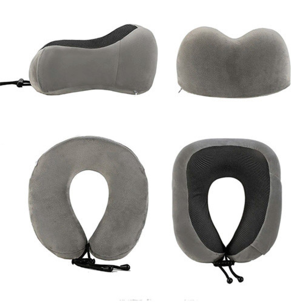 Дорожний набор для сна 3в1 с ортопедической подушкой Memory Foam, маской для глаз і берушами, чехол