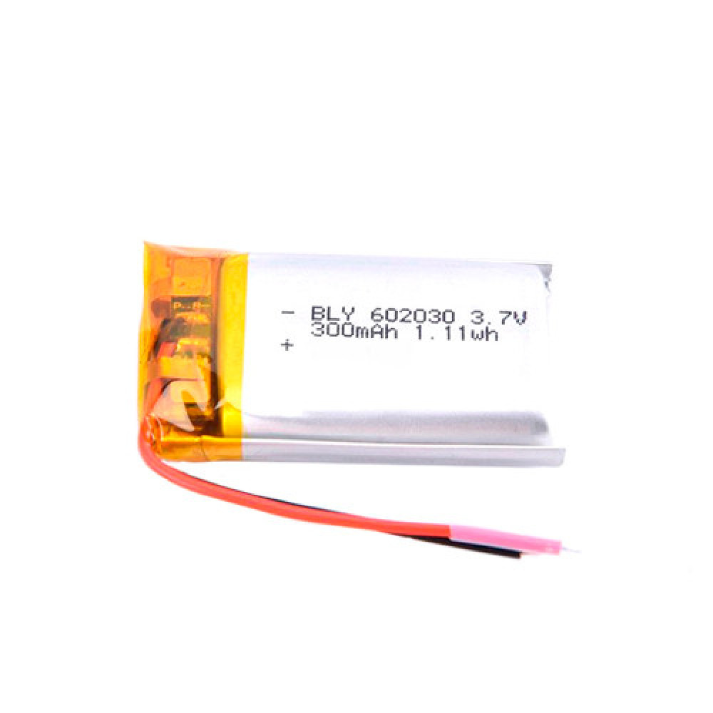 Li-pol аккумулятор 602030 3.7В 300мАч для GPS DVR MP3 MP4 RC моделей аккумуляторная батарея