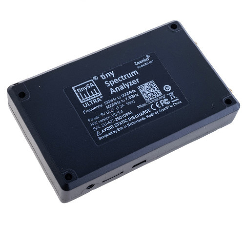 Анализатор спектра TinySA Ultra+ ZS-407 100 кГц–7,3 ГГц с генератором сигналов