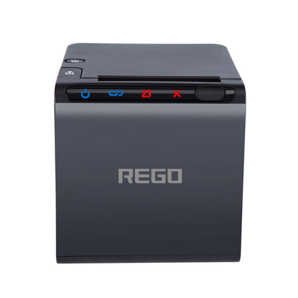 Термопринтер чеков POS Wi-Fi USB LAN с автообрезкой бумаги REGO RG-P80B для ленты 58 и 80 мм