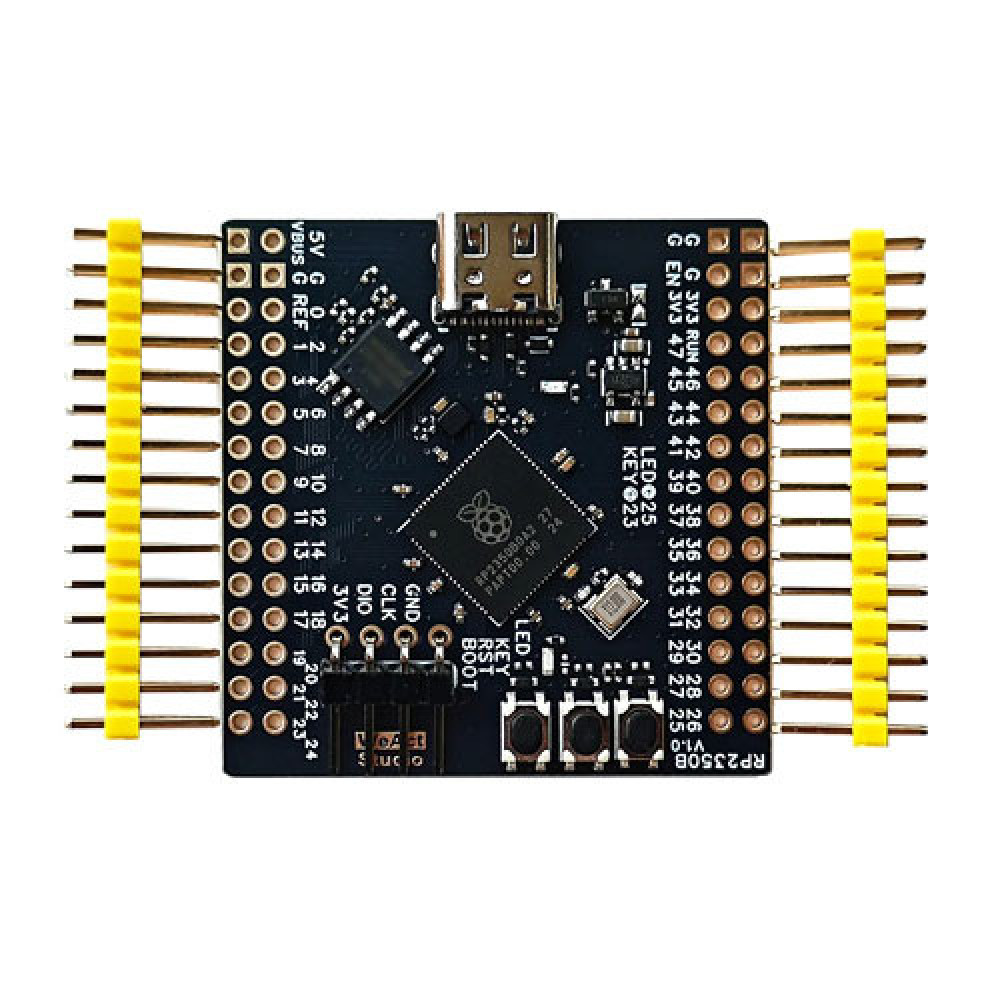 Плата разработчика RP2350B Weact Studio ARM RISC V 150мгц 48 GPIO Type C 5В 41x41мм микроконтроллерна плата