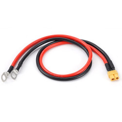 Кабель переходник XT60 мама на M8 клеммы 10AWG 50см силовой кабель для аккумулятора LiPo дрона генератора и зарядного устройства