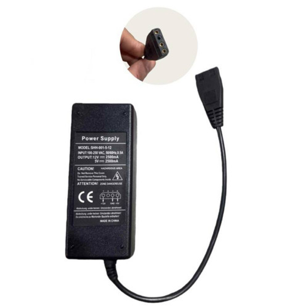 Блок живлення, сетевой адаптер 220В на 12В 5В 2.5А, 4-pin Molex