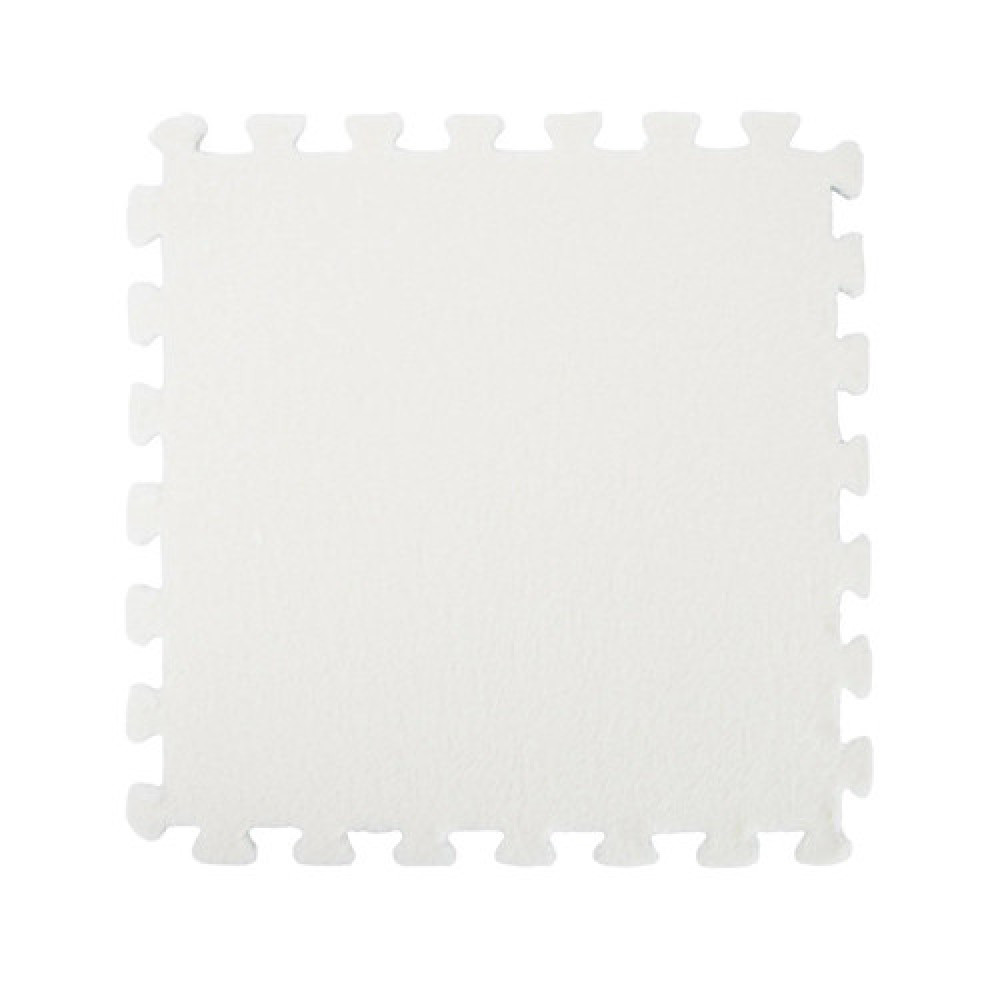 Коврик пазл плюшевий напольний 30x30см мягкий, 10шт, EVA, белий