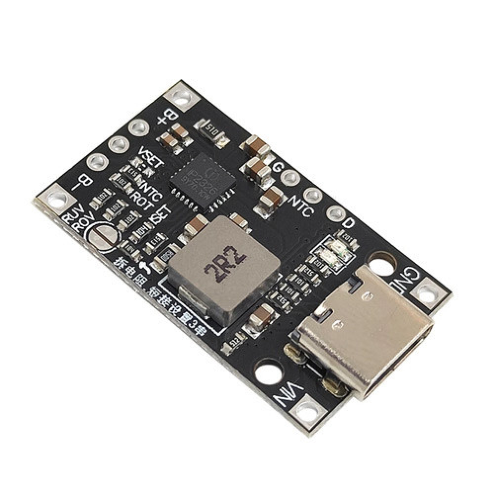 Модуль зарядки литиевых Li-ion батарей 2S/3S от Type-C QC 15Вт с балансировкой