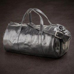 Сумка дорожня Grande Pelle 11048 шкіряна Чорна