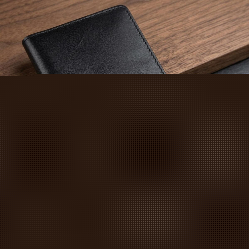 Вертикальне портмоне SHVIGEL 13991 Чорне