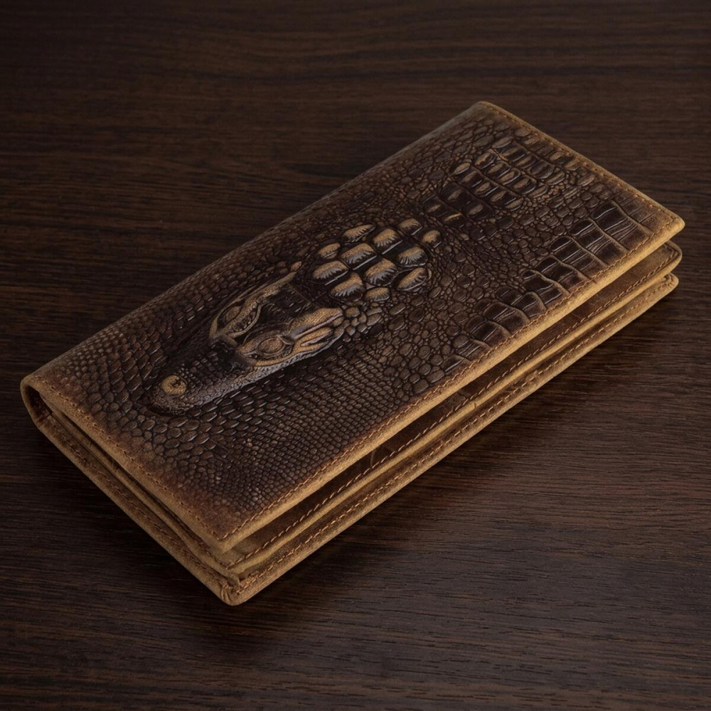 Купюрник чоловічий Vintage 14381 шкіряний Коричневий