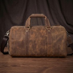 Сумка дорожная мужская кожаная Vintage 14893 Коричневая