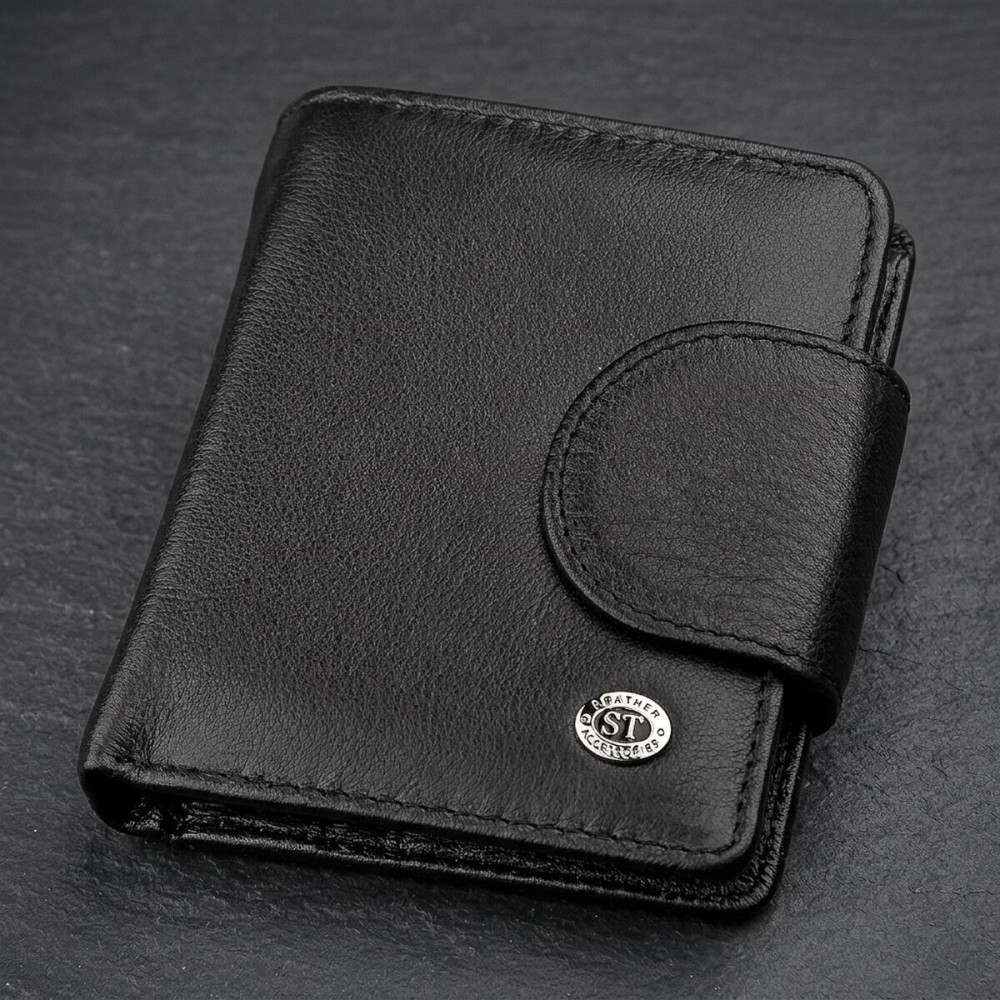 Кошелек женский ST Leather 18497 (ST415) кожаный Черный