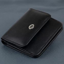 Маленький кошелек на кнопке женский ST Leather 19232 Черный
