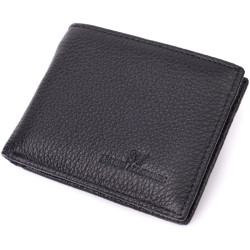 Качественный зажим из натуральной кожи ST Leather 22472 Черный