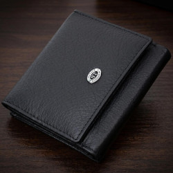 Красивый кошелек для женщин из натуральной кожи ST Leather 22709 Черный