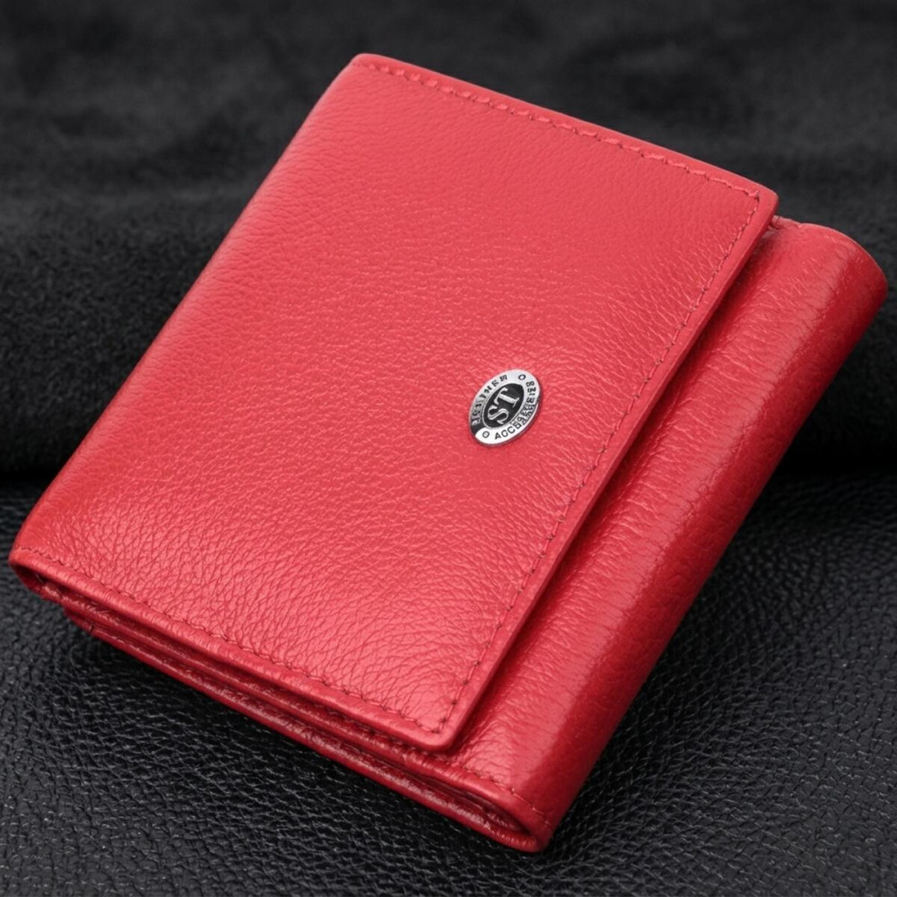 Зручний гаманець для жінок із натуральної шкіри ST Leather 22710 Червоний