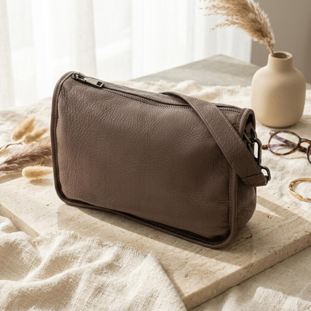 Жіноча сумка на плече із натуральної шкіри Vintage 23003 Коричневий
