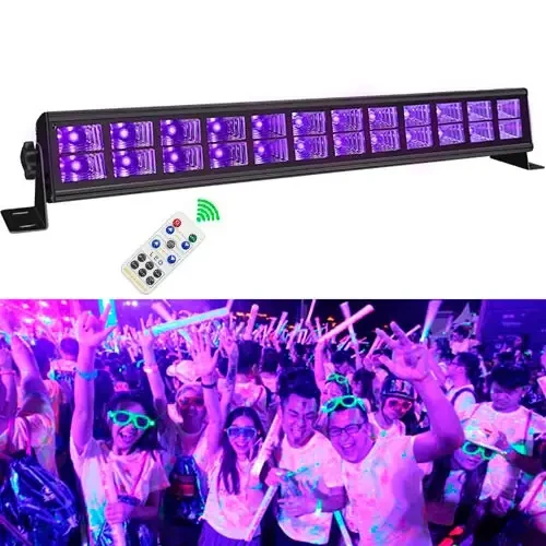 Светодиодна УФ панель 24LED 72вт - профессиональне диско освітлення с DMX512